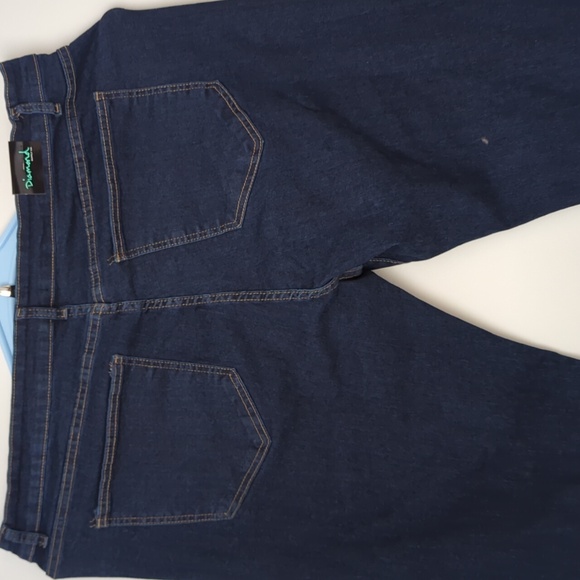 Big Men's Diamond Supply Co Relaxed Fit Dark Blue Denim Size 42" x 32" - Picture 4 of 10